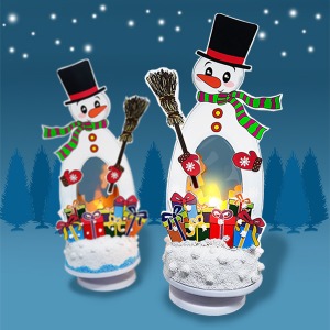 크리스마스,크리스마스장식,크리스마스 오르골,크리스마스 눈사람 오르골,LED 오르골,크리스마스 LED 오르골